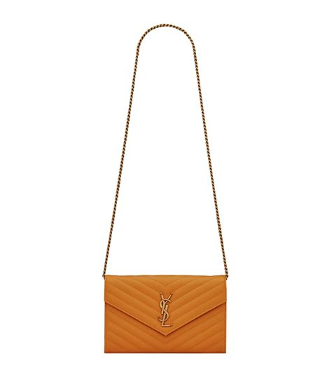 yves saint laurent orange clutches saint laurent oud bouquet|st laurent wallet clutch.